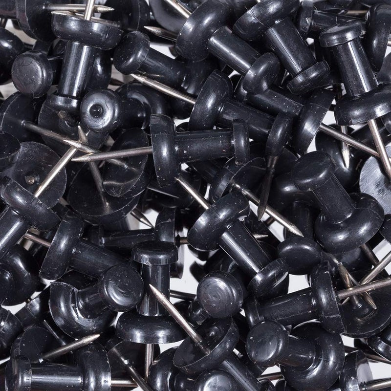 JAM PAPER Colorful Push Pins - Black Pushpins - 100/Pack - Image 5
